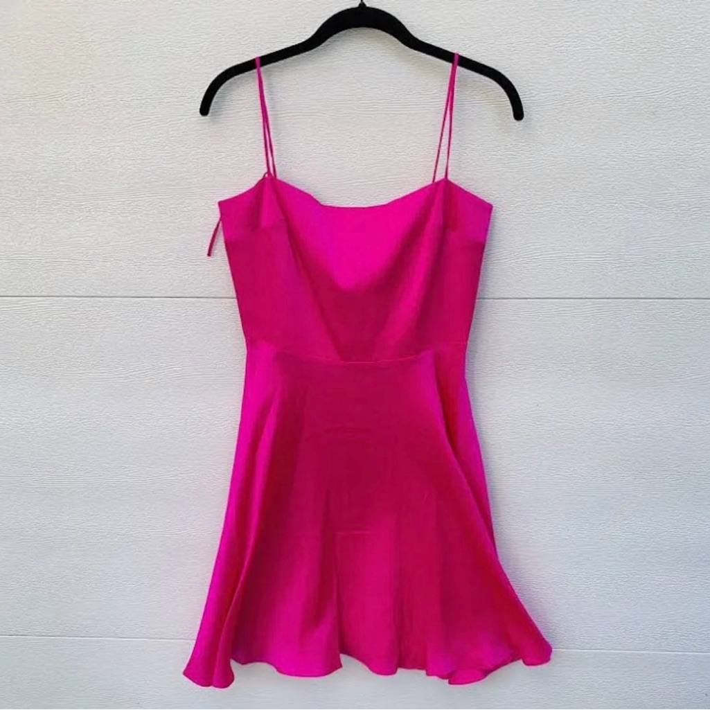 Amanda Uprichard Starlett Dress Hot Pink Light M